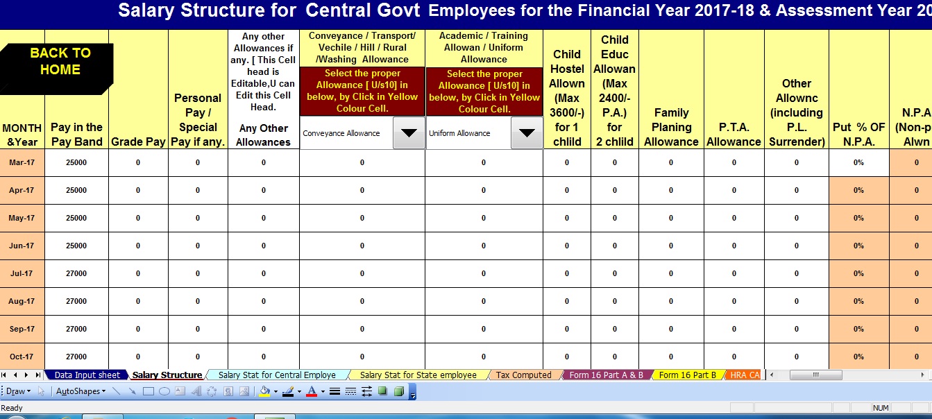 Income Tax Rebate For Central Government Employees